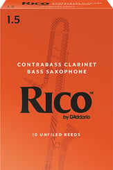 Rico Contra Clarinet Reeds #1.5 Box of 10 reeds